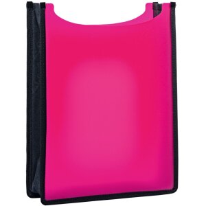 Cartella HERMA Flexi rosa traslucida 260x345x70 mm