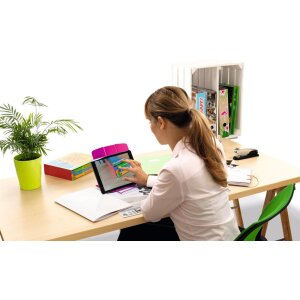 Supporto di lettura HERMA rosa 198x190x157 mm
