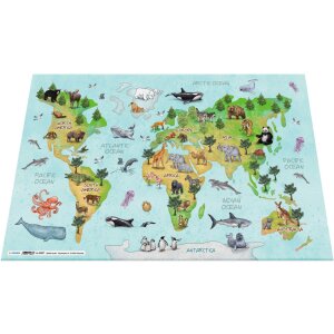 Blocco da tavolo HERMA 550 x 350 mm, mappa del mondo