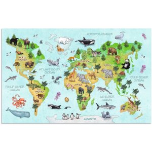 Blocco da tavolo HERMA 550 x 350 mm, mappa del mondo