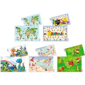 Blocco da tavolo HERMA 550 x 350 mm, mappa del mondo