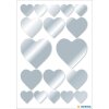 HERMA Adesivo Cuore Argento