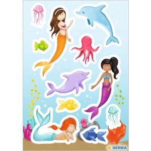 HERMA Principessa del mare - Adesivo con effetto glitterato