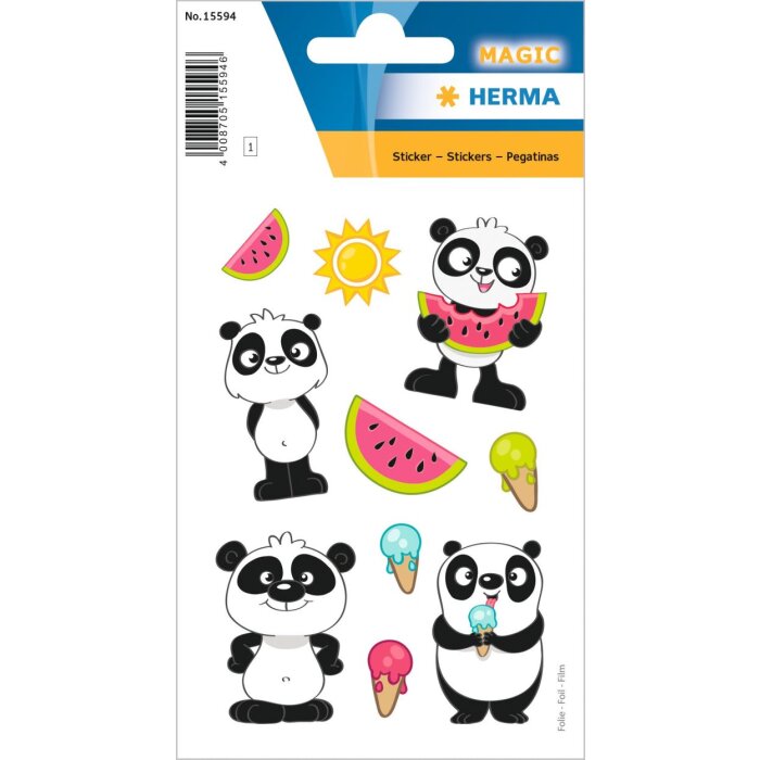 HERMA Panda - lorsetto, adesivo in foil