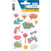 toppe trendy herma - adesivi colorati transpuffy