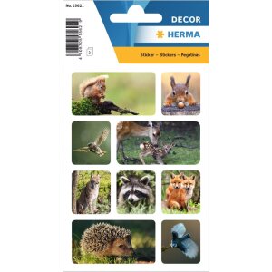 Adesivo HERMA Animali della foresta