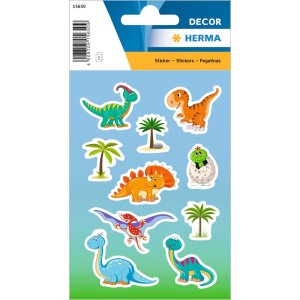Adesivo HERMA dinosauro bambini