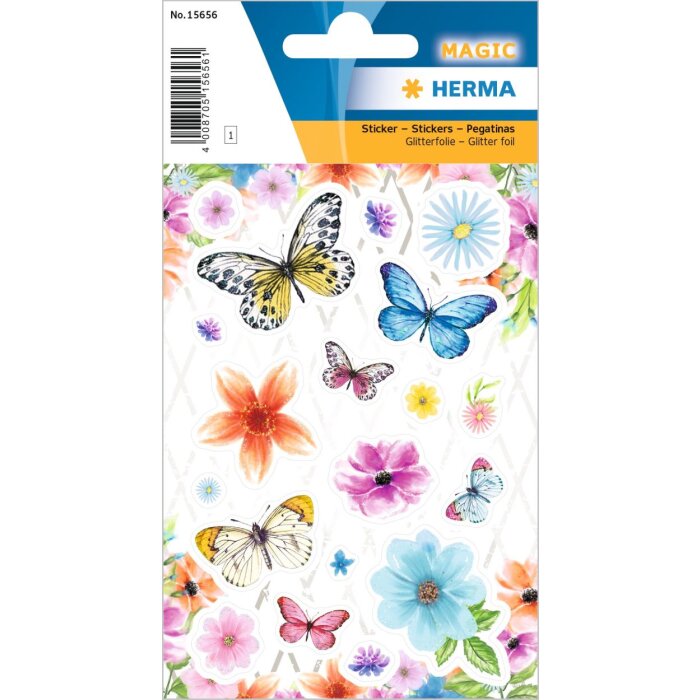 HERMA Fiore Paradiso Adesivi in foil glitterato