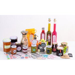 HERMA Sticker HOME "Divertiti con questo", scintillante