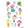 Adesivo floreale HERMA con glitter