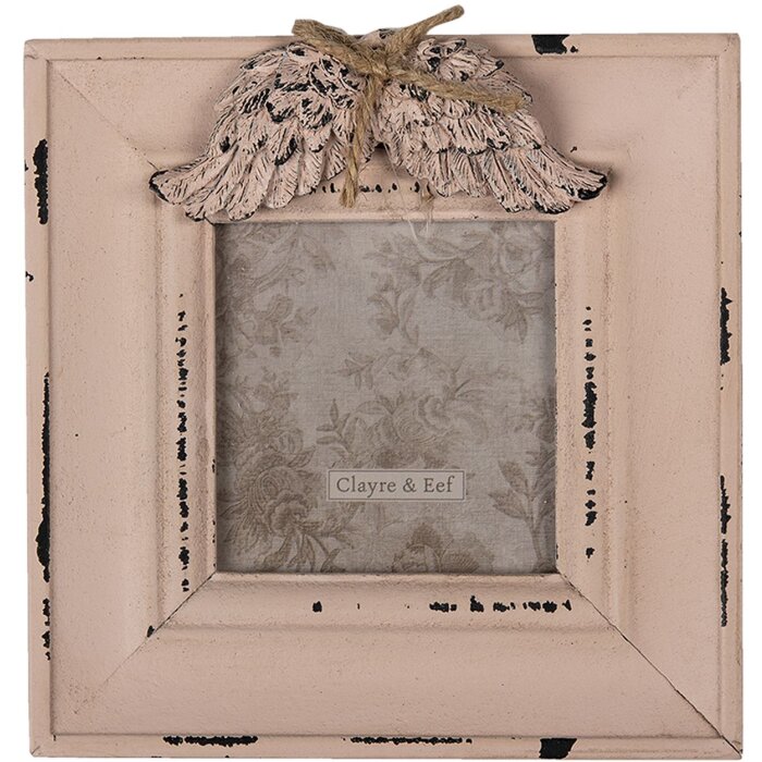 Clayre e Eef Country House Photo Frame 2f0888 rosa 14x2x14 cm - 7x7 cm