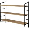 Clayre & Eef Scaffale a muro 50610 marrone 60x15x50 cm
