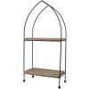 Clayre & Eef Mensola in ferro con legno 50620 marrone 27x14x57 cm