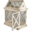 Clayre & Eef 5H0466 Decorazione Mini Serra 54x35x66 cm Bianco