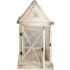 Clayre & Eef 5H0466 Decorazione Mini Serra 54x35x66 cm Bianco