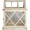 Clayre & Eef 5H0466 Decorazione Mini Serra 54x35x66 cm Bianco