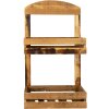 Clayre & Eef 5H0511 Scaffale a muro 40x20x70 cm marrone