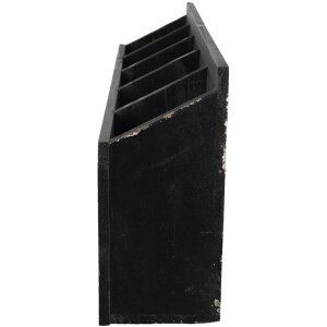 Clayre & Eef 5H0518 Scaffale a muro 60x13x28 cm Armadio portaoggetti nero