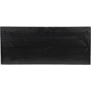 Clayre & Eef 5H0518 Scaffale a muro 60x13x28 cm Armadio portaoggetti nero