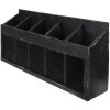 Clayre & Eef 5H0518 Scaffale a muro 60x13x28 cm Armadio portaoggetti nero