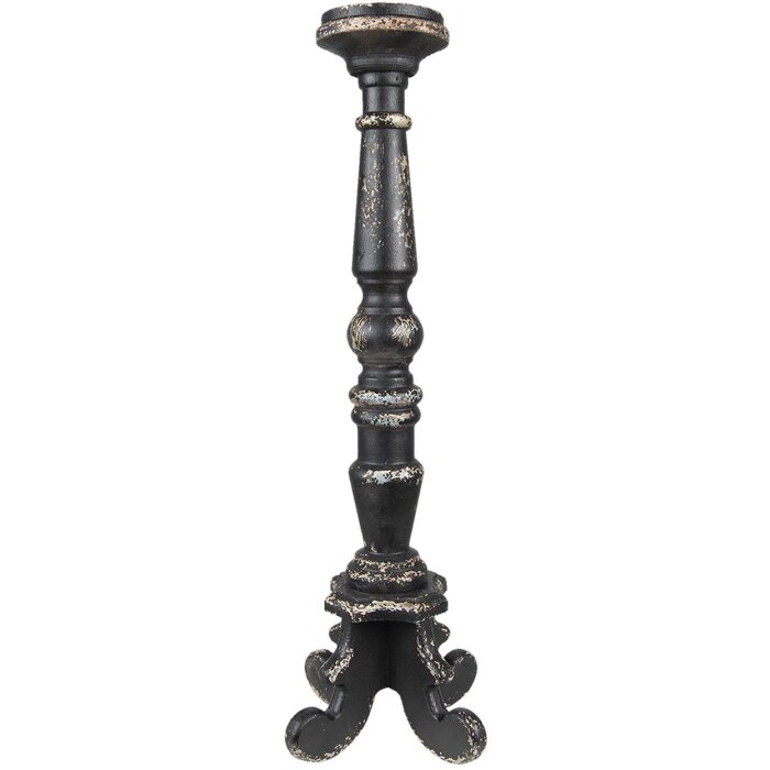 Clayre & Eef 5H0519 Candeliere Ø 16x65 cm Nero