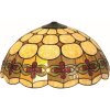 LumiLamp 5LL-5427 Paralume Tiffany Ø 50 cm Beige, Rosso