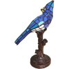 LumiLamp 5LL-6102BL Lampada da tavolo Tiffany 15x12x33 cm E14-max 1x25W Blu