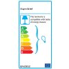 LumiLamp 5LL-6102BL Lampada da tavolo Tiffany 15x12x33 cm E14-max 1x25W Blu