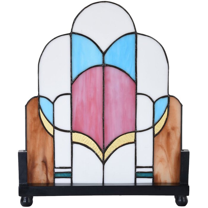 LumiLamp 5LL-6116 Quadro Tiffany da finestra in piedi 30x3x25 cm Multicolore