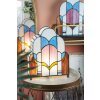 LumiLamp 5LL-6117 Lampada da tavolo Tiffany 30x4x25 cm Beige Lampada da tavolo