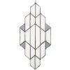 LumiLamp 5LL-6120 Quadro Tiffany 23x1x50 cm Bianco-Grigio