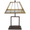 LumiLamp 5LL-6128 Lampada da tavolo Tiffany 28x20x44 cm E27-max 1x60W Beige