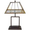 LumiLamp 5LL-6128 Lampada da tavolo Tiffany 28x20x44 cm E27-max 1x60W Beige