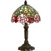 LumiLamp 5LL-6161 Lampada da tavolo Tiffany Ø 21x39 cm E14-max 1x25W Verde