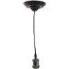 LumiLamp 5LL-95Z Appendiabiti 150 cm E27-max 1x60W Nero