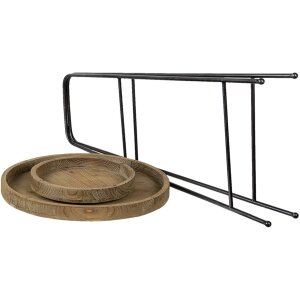 Clayre & Eef 5Y0913 Etagere 2 piani Marrone Ø 46x75 cm