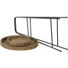 Clayre & Eef 5Y0913 Etagere 2 piani Marrone Ø 46x75 cm