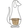 Clayre & Eef 5Y0987 Vaso di fiori da interno per cani nero 35x22x67 cm