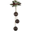 Clayre & Eef 64843 Decorazione natalizia marrone, rossa 22x8x60 cm