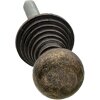 Clayre & Eef 64893 Set di 4 pomelli per porte in marrone Ø 2x3 cm