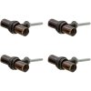 Clayre & Eef 64895 Set di 4 pomelli marrone 5x3x2 cm