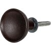 Clayre & Eef 64898 Set di 4 pomelli marrone Ø 3x2 cm