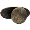 Clayre & Eef 64899 Set di 4 pomelli marrone 3x3x5 cm