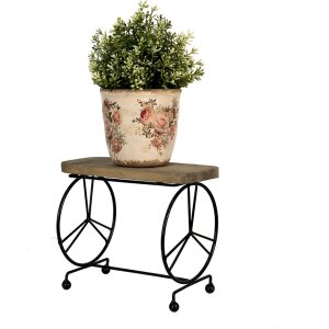 Clayre & Eef 64945 Fioriera da tavolo marrone 26x16x22 cm