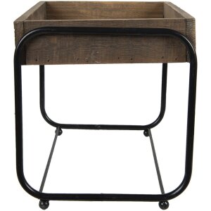 Clayre Eef 64950 Fioriera da tavolo marrone 32x26x27 cm