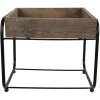 Clayre Eef 64950 Fioriera da tavolo marrone 32x26x27 cm