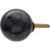 Clayre & Eef 64979 Pomolo per porta nero Ø 3x3 cm