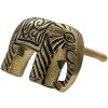 Clayre & Eef 64987 Pomello Elefante color oro 4x3x3 cm