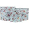 Clayre & Eef 65008 Set di 3 cappelliere blu Ø 23x19 cm