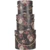 Clayre & Eef 65011 Set di 3 cappelliere nere Ø 23x20 cm
